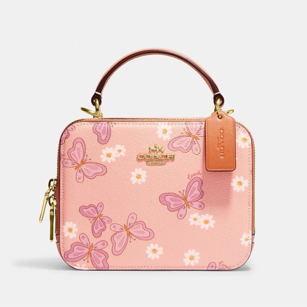 NWOT Coach Crossbody Bag With Lovely Butterfly Print